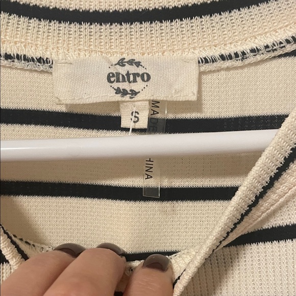 Entro Striped and Denim women’s Dress - Picture 3 of 4